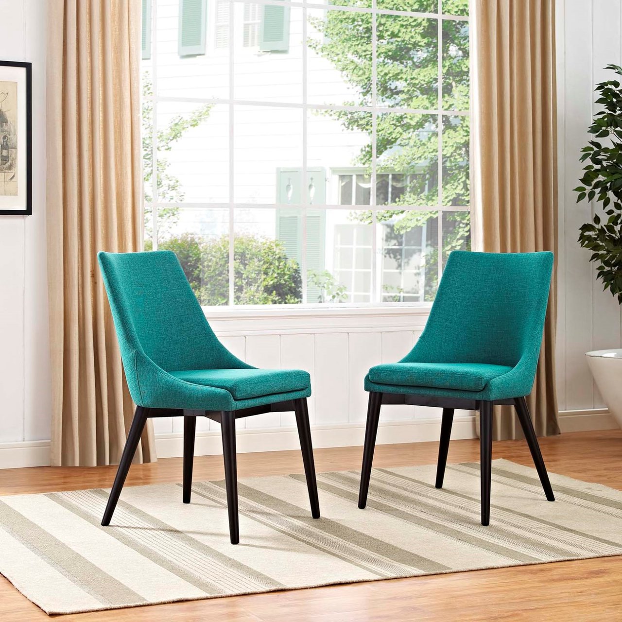 Viscount Dining Side Chair Fabric, Blue, Fabric 11864