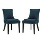 Marquis Dining Side Chair Fabric Set of 2, Navy, Fabric 11866