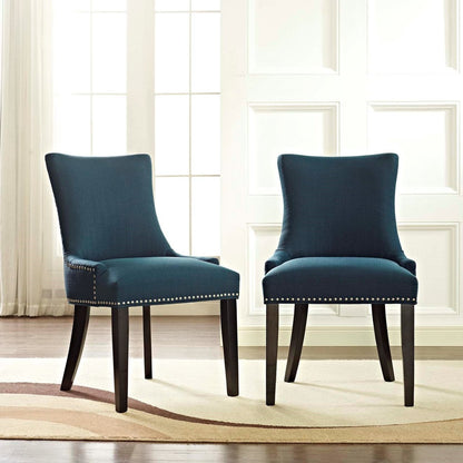 Marquis Dining Side Chair Fabric Set of 2, Navy, Fabric 11866