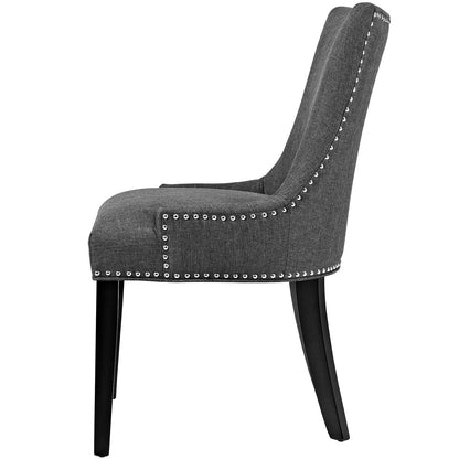 mar Dining Side Chair Fabric Set of 2, Fabric, Wood, Grey Gray, 18141