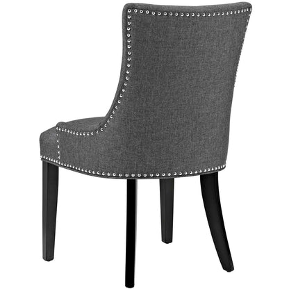 mar Dining Side Chair Fabric Set of 2, Fabric, Wood, Grey Gray, 18141