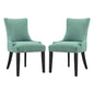 Marquis Dining Side Chair Fabric Set of 2, Blue, Fabric 11869