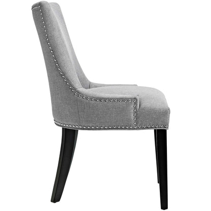 Marquis Dining Side Chair Fabric Set of 2, Grey, Fabric 11870