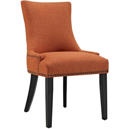 Marquis Dining Side Chair Fabric Set of 2, Orange, Fabric 11871