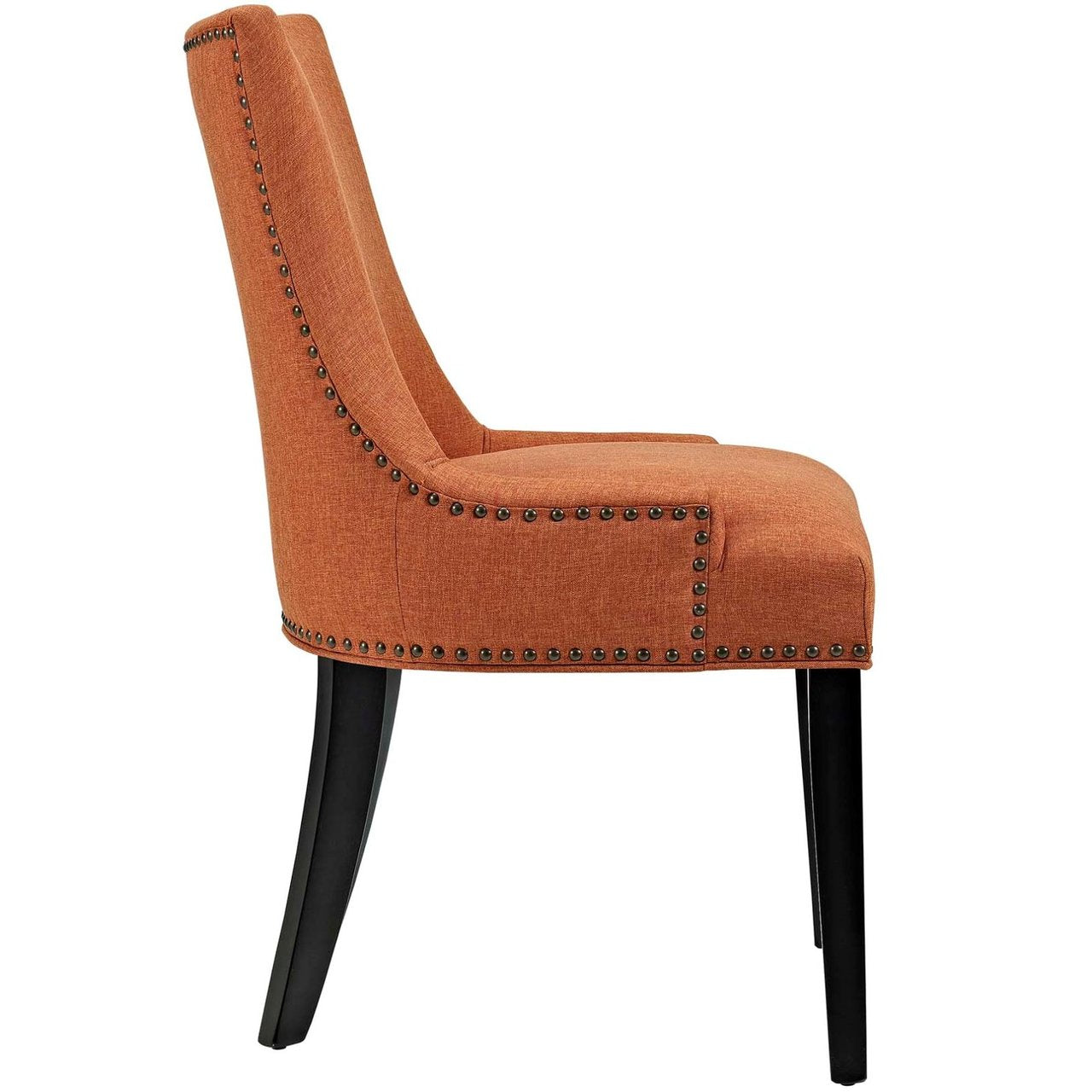 Marquis Dining Side Chair Fabric Set of 2, Orange, Fabric 11871