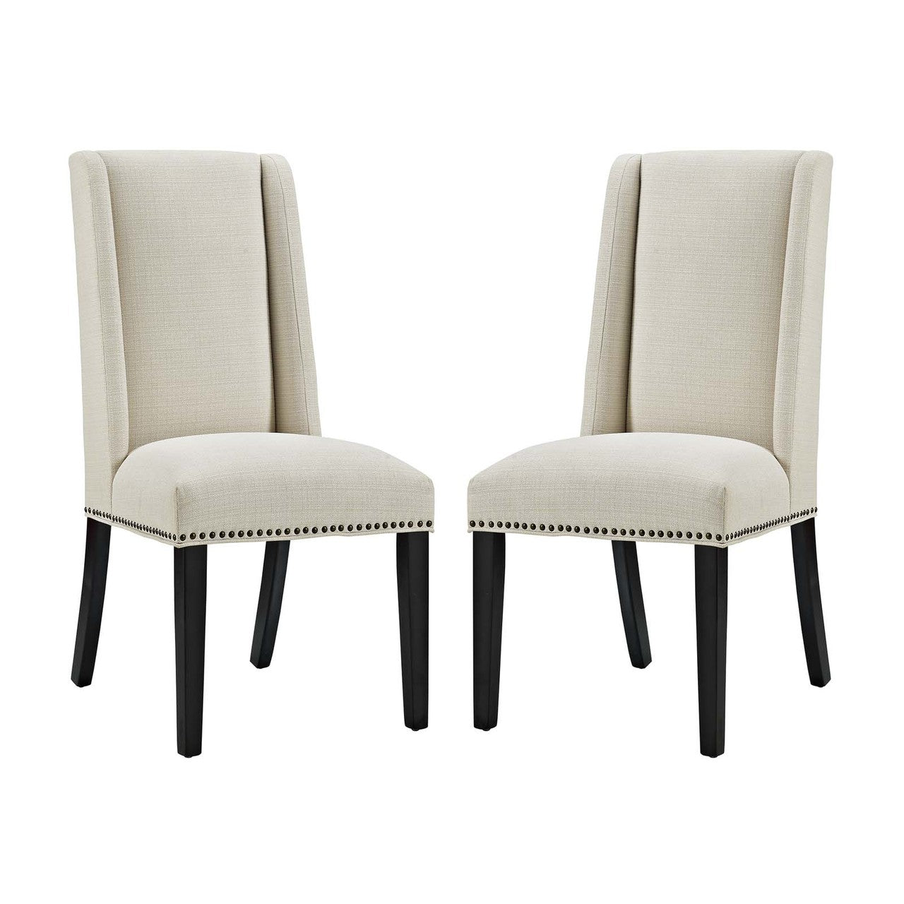 Baron Dining Chair Fabric Set of 2, Fabric, Beige 15667