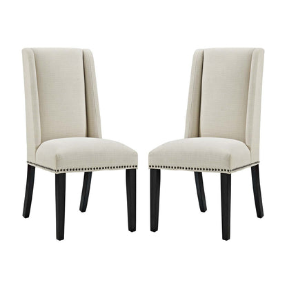 Baron Dining Chair Fabric Set of 2, Fabric, Beige 15667