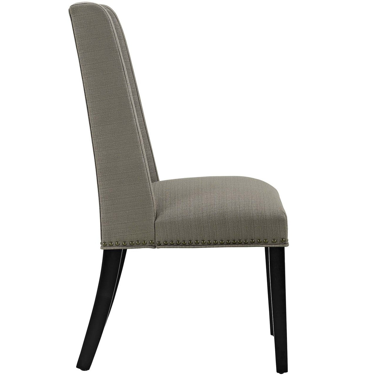 Baron Dining Chair Fabric Set of 2, Fabric, Grey Gray 15668