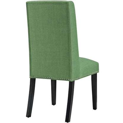 Baron Dining Chair Fabric Set of 2, Fabric, Green 15669