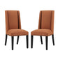 Baron Dining Chair Fabric Set of 2, Fabric, Orange 15673