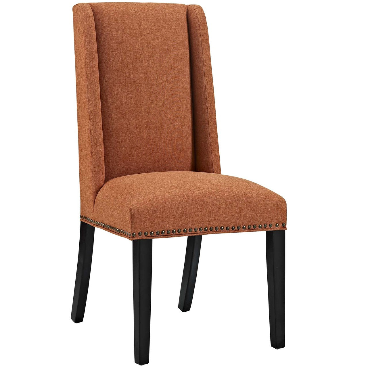 Baron Dining Chair Fabric Set of 2, Fabric, Orange 15673