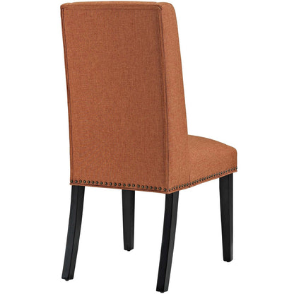 Baron Dining Chair Fabric Set of 2, Fabric, Orange 15673