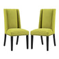 Baron Dining Chair Fabric Set of 2, Fabric, Green 15675