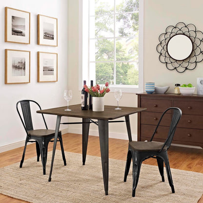 Promenade Dining Side Chair Set of 2, Black, Metal 11894