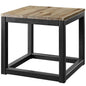 Attune Side Table, Metal Steel Wood, Brown 13653