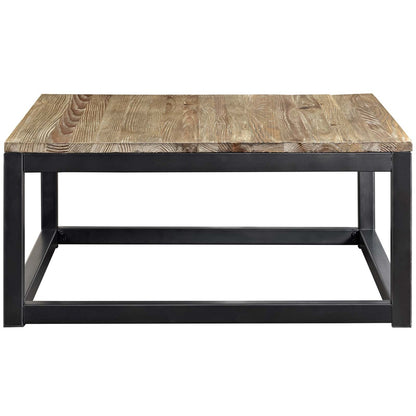 Attune Coffee Table, Metal Steel Wood, Brown 13654