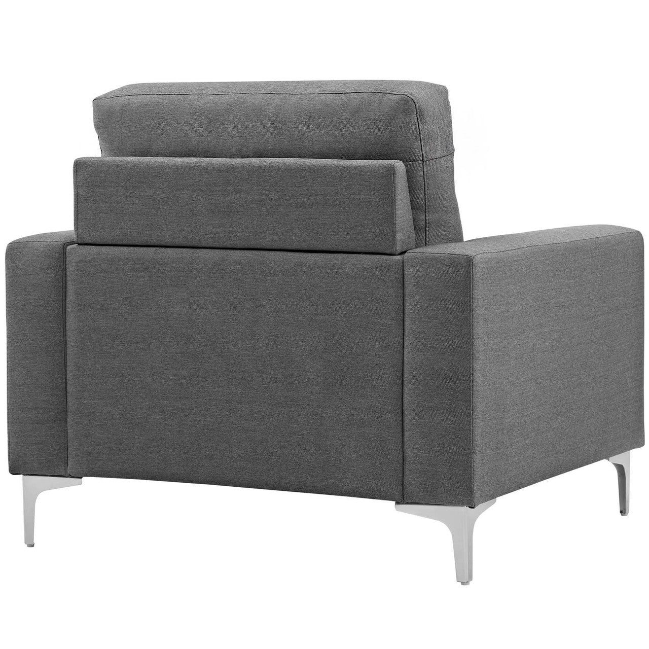Allure Upholstered Armchair, Fabric, Grey Gray 13657