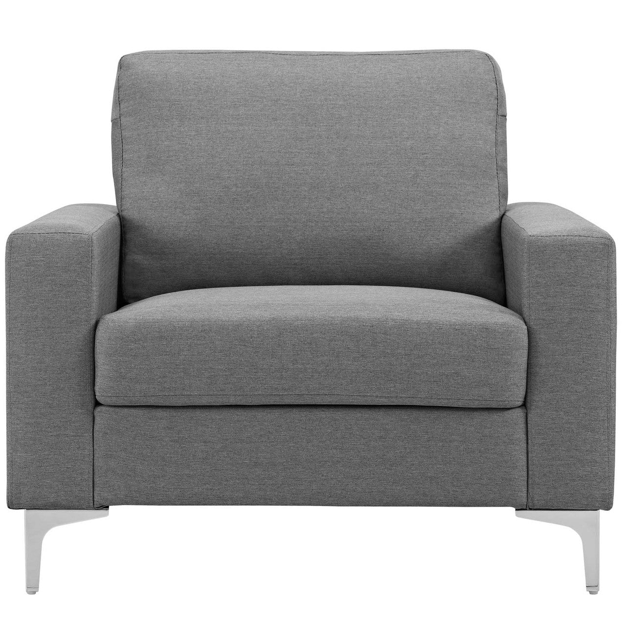Allure Upholstered Armchair, Fabric, Grey Gray 13657