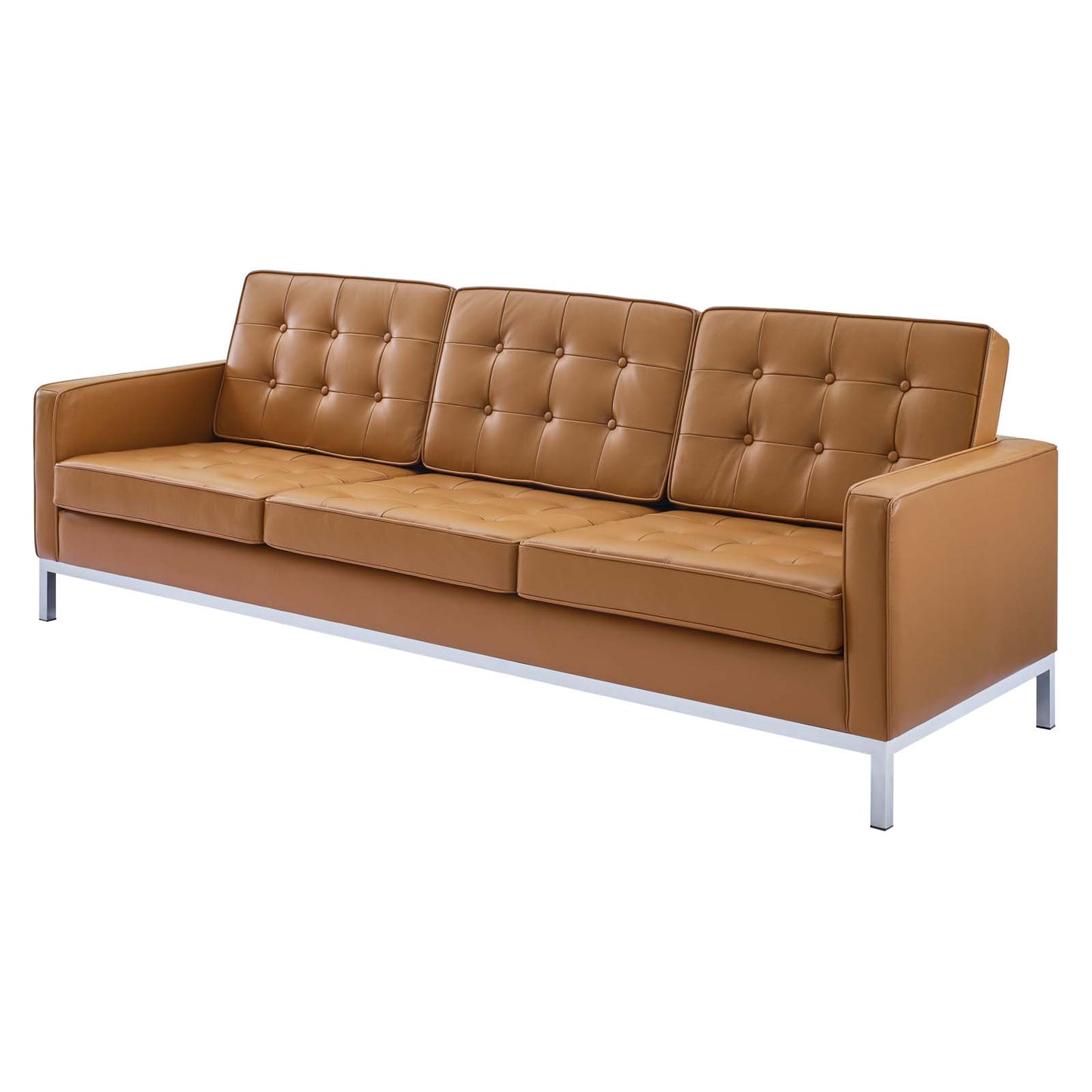 Loft Leather Sofa, Leather, Tan, 18142