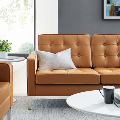 Loft Leather Sofa, Leather, Tan, 18142