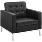 Loft Leather Armchair, Black, Leather 13090