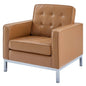 Loft Leather Armchair, Leather, Tan, 18144