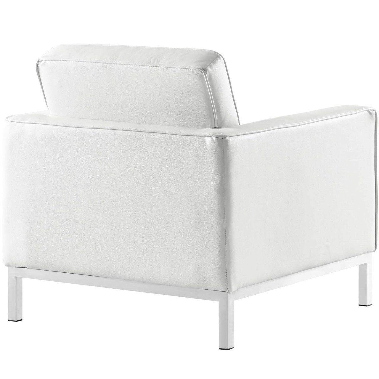 Loft Leather Armchair, White, Leather 13091