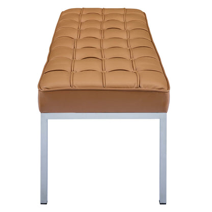 Loft Leather Bench, Leather, Tan, 18145
