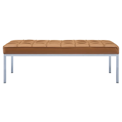 Loft Leather Bench, Leather, Tan, 18145