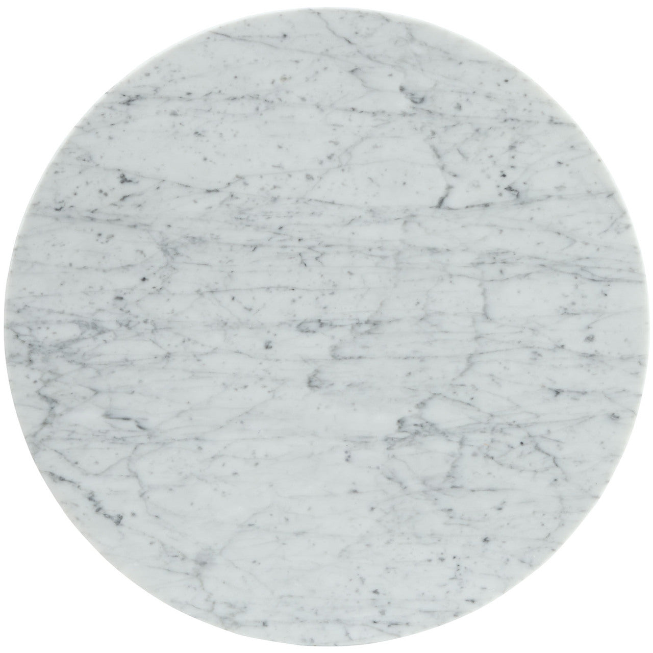 Lippa 20" Marble Side Table in White EEI-280-WHI