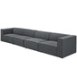 Mingle 4 Piece Upholstered Fabric Sofa Set, Fabric, Grey Gray 13739