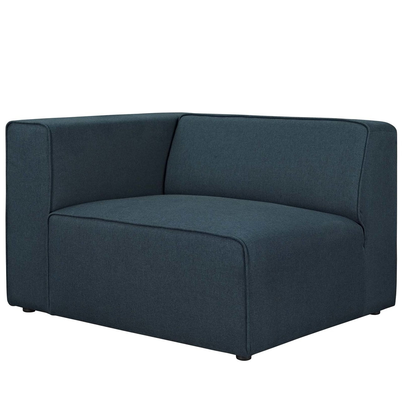 Mingle 5 Piece Upholstered Fabric Sectional Sofa Set, Fabric, Blue 13750