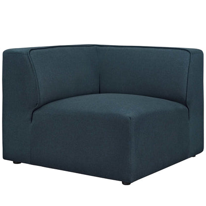 Mingle 5 Piece Upholstered Fabric Sectional Sofa Set, Fabric, Blue 13750
