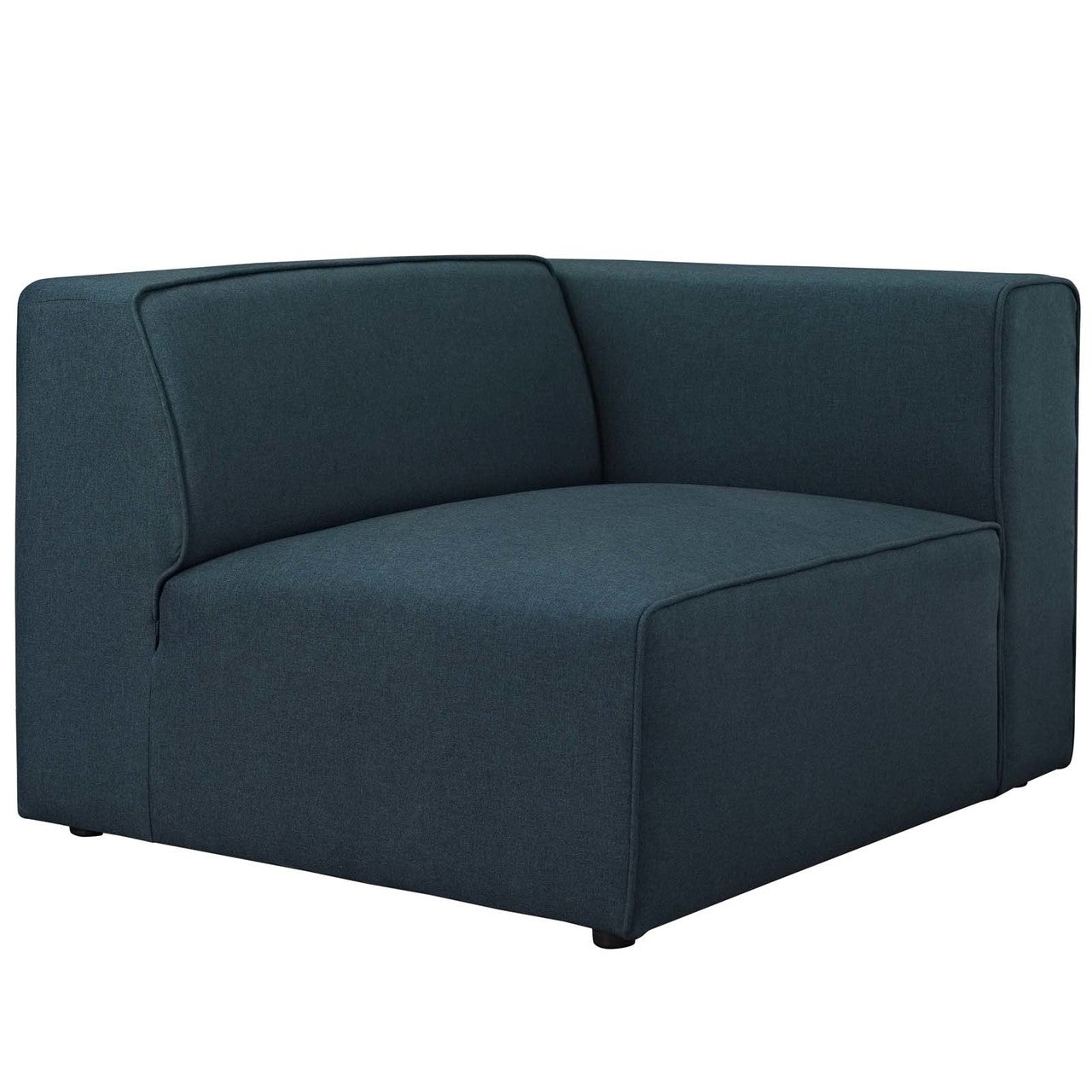 Mingle 5 Piece Upholstered Fabric Sectional Sofa Set, Fabric, Blue 13750