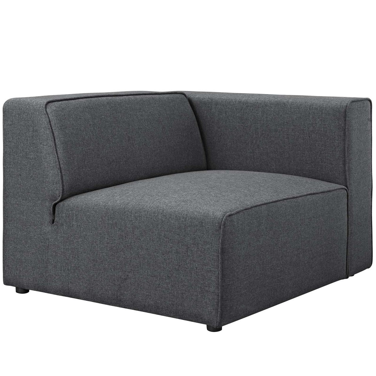 Mingle 7 Piece Upholstered Fabric Sectional Sofa Set, Fabric, Grey Gray 13755