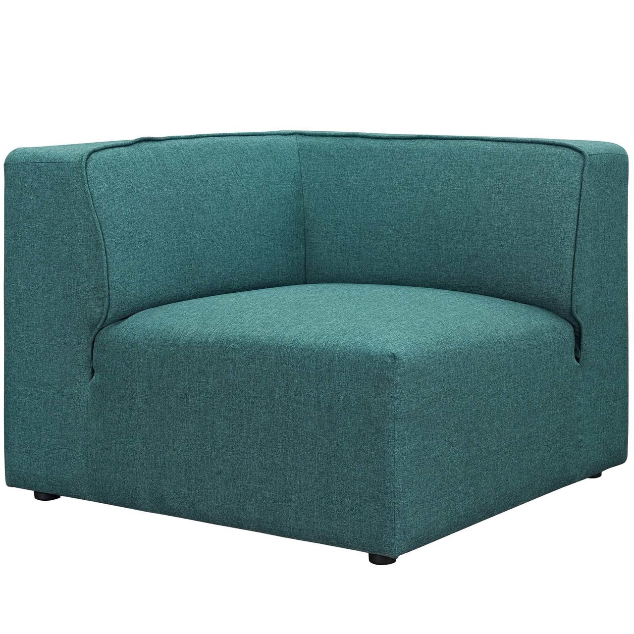 Mingle 7 Piece Upholstered Fabric Sectional Sofa Set, Fabric, Aqua Blue 13756