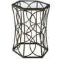 Circle 19.5" Side Table, Metal Steel,  Black 13840