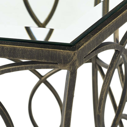 Circle 19.5" Side Table, Metal Steel,  Black 13840