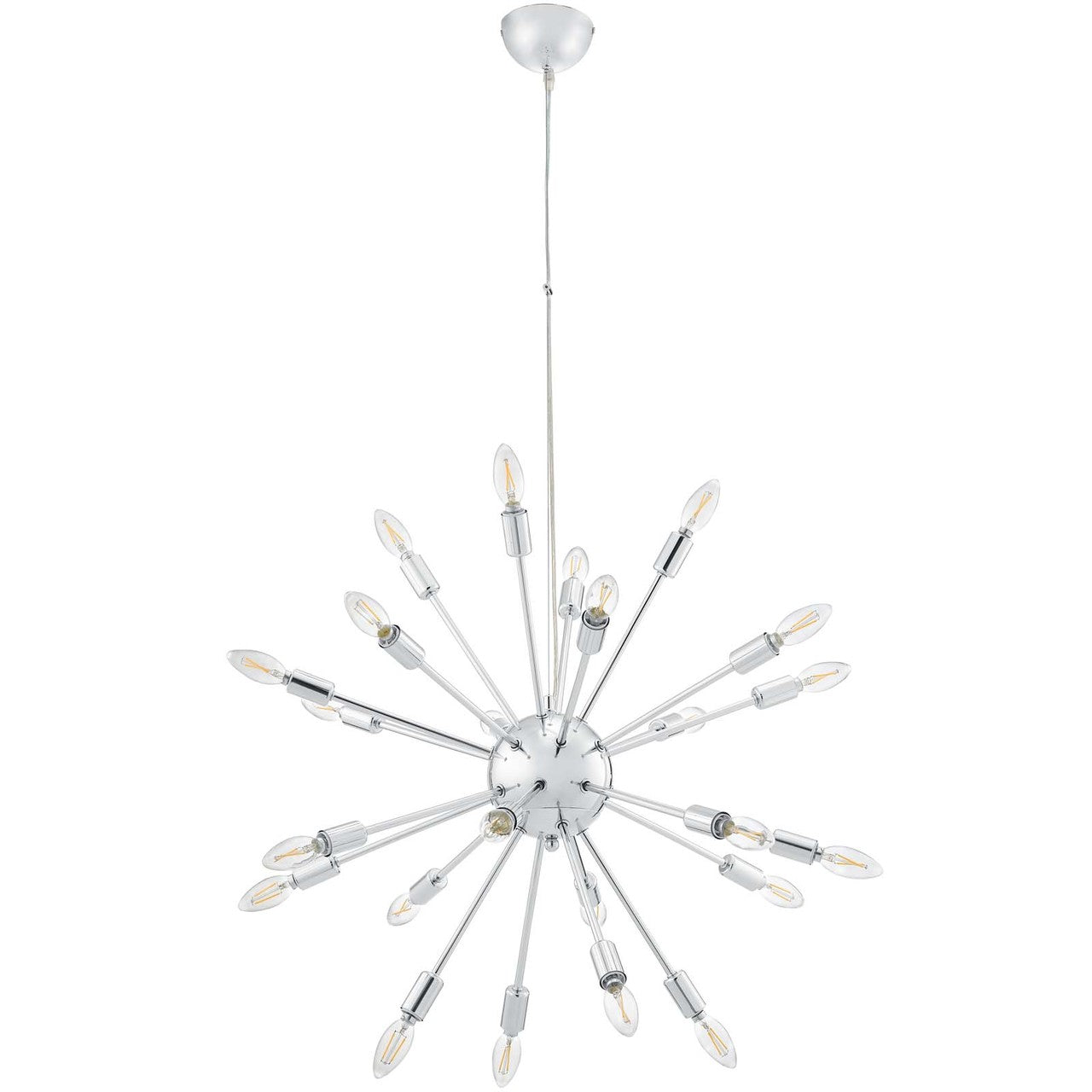 Gamut Metal Chandelier, Metal Steel Steel, Silver 13842