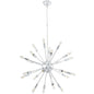 Gamut Metal Chandelier, Metal Steel Steel, Silver 13842