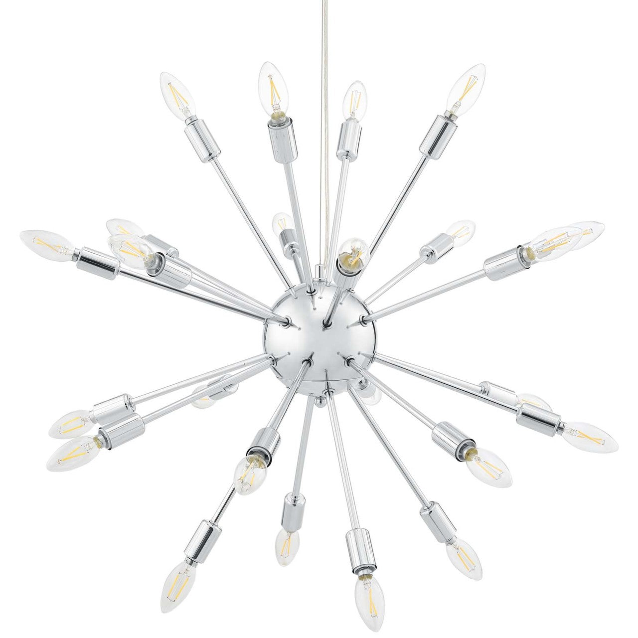 Gamut Metal Chandelier, Metal Steel Steel, Silver 13842