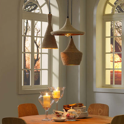 Morph 3 Pendant Light Ceiling Fixture, Metal Steel, Beige 13844