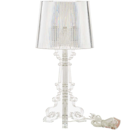 French Petite Acrylic Acrylic Table Lamp, Plastic, Clear 13846