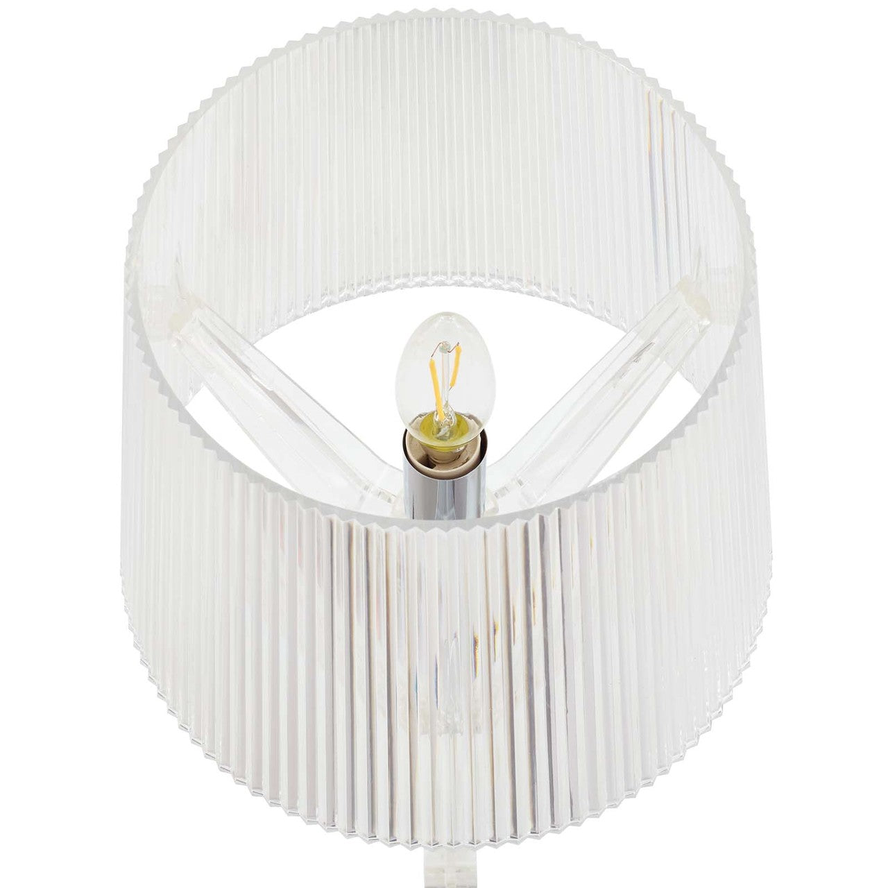 French Petite Acrylic Acrylic Table Lamp, Plastic, Clear 13846