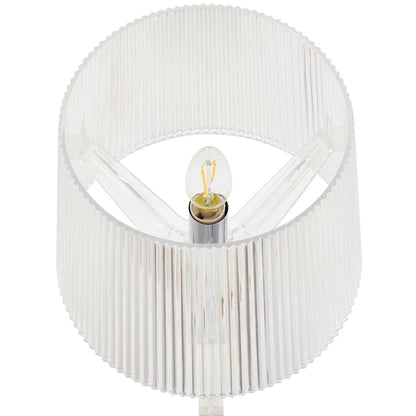 French Petite Acrylic Acrylic Table Lamp, Plastic, Clear 13846