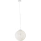 Spool 16" Pendant Light Chandelier, Rope, White 13847