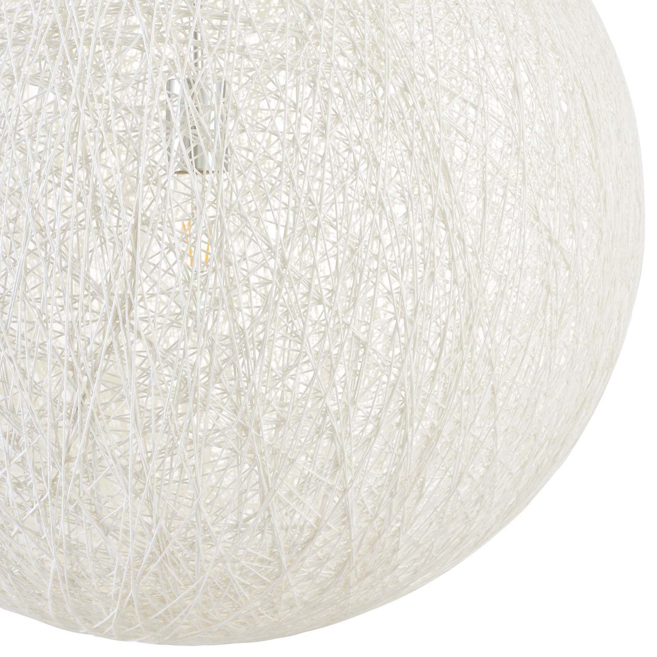 Spool 24" Pendant Light Chandelier, Rope, White 13848