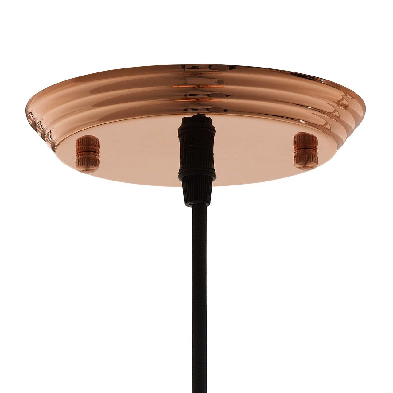 Dimple 10" Half-Sphere Rose Gold Pendant Light, Copper Metal Steel Iron, Rose Gold 13852