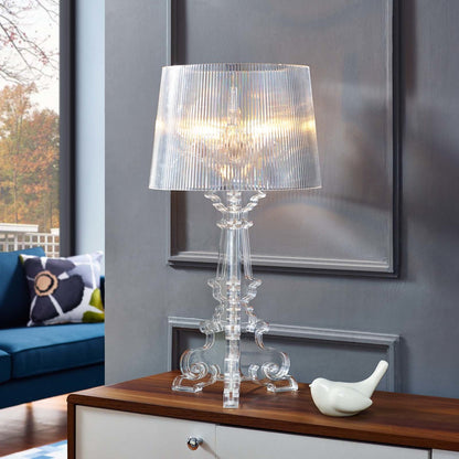 French Grande Table Lamp, Plastic, Clear 13857