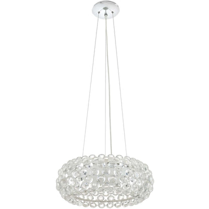 Halo 20 Pendant Chandelier, Plastic, Clear 13859